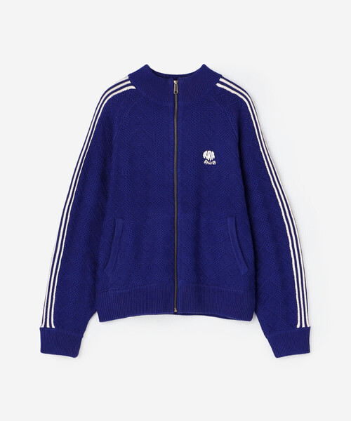 RICE NINE TEN(ライスナインテン)の「RICE NINE TEN | ニット トレーニングジャケット MEN(その他トップス・メンズ・レッド/ブルー・M/S)」の3枚目の写真