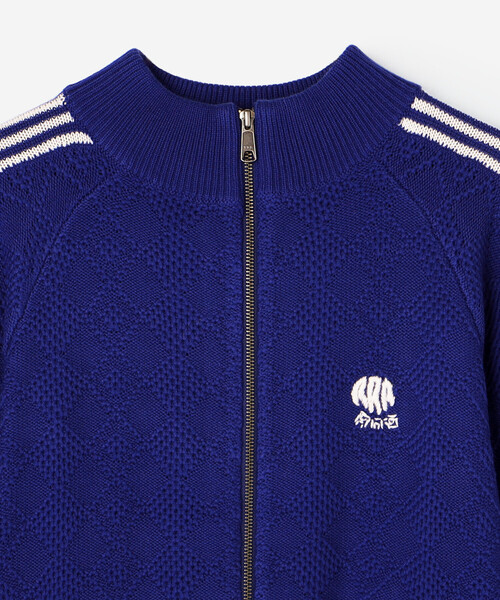RICE NINE TEN(ライスナインテン)の「RICE NINE TEN | ニット トレーニングジャケット MEN(その他トップス・メンズ・レッド/ブルー・M/S)」の5枚目の写真