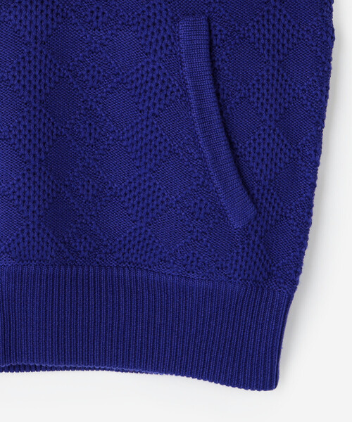 RICE NINE TEN(ライスナインテン)の「RICE NINE TEN | ニット トレーニングジャケット MEN(その他トップス・メンズ・レッド/ブルー・M/S)」の7枚目の写真