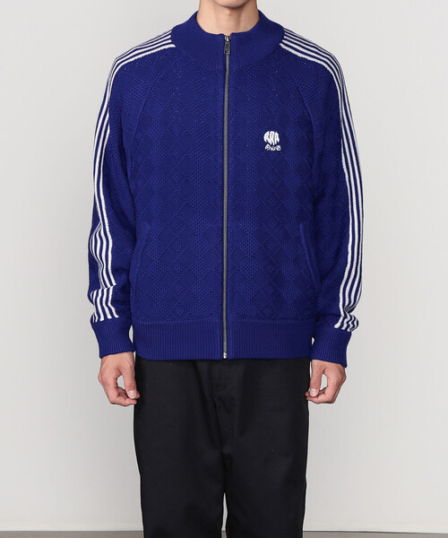 RICE NINE TEN(ライスナインテン)の「RICE NINE TEN | ニット トレーニングジャケット MEN(その他トップス・メンズ・レッド/ブルー・M/S)」の11枚目の写真