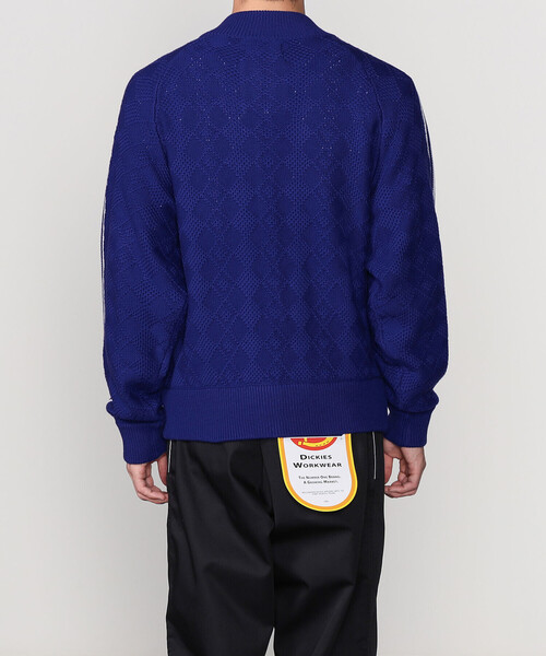 RICE NINE TEN(ライスナインテン)の「RICE NINE TEN | ニット トレーニングジャケット MEN(その他トップス・メンズ・レッド/ブルー・M/S)」の13枚目の写真