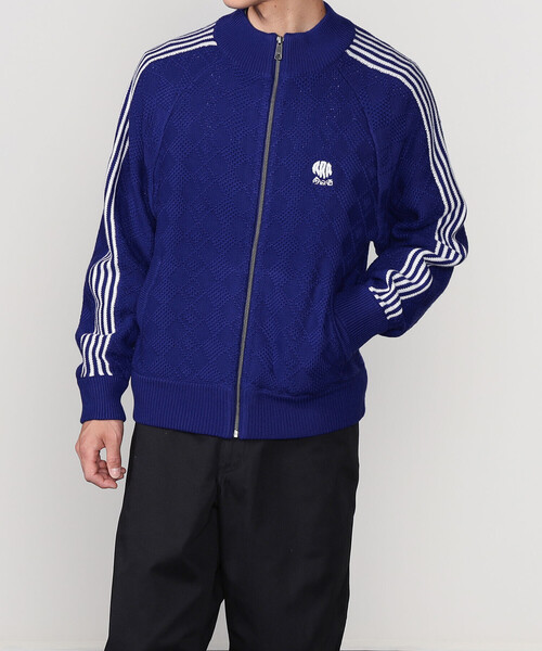 RICE NINE TEN(ライスナインテン)の「RICE NINE TEN | ニット トレーニングジャケット MEN(その他トップス・メンズ・レッド/ブルー・M/S)」の14枚目の写真
