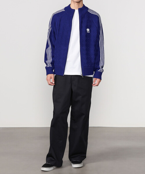 RICE NINE TEN(ライスナインテン)の「RICE NINE TEN | ニット トレーニングジャケット MEN(その他トップス・メンズ・レッド/ブルー・M/S)」の15枚目の写真