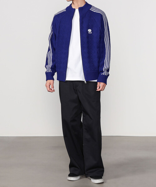 RICE NINE TEN(ライスナインテン)の「RICE NINE TEN | ニット トレーニングジャケット MEN(その他トップス・メンズ・レッド/ブルー・M/S)」の16枚目の写真