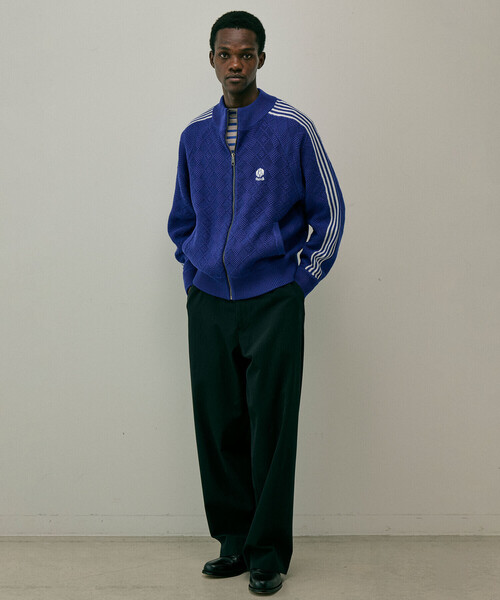 RICE NINE TEN(ライスナインテン)の「RICE NINE TEN | ニット トレーニングジャケット MEN(その他トップス・メンズ・レッド/ブルー・M/S)」の21枚目の写真