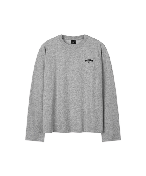 1989STANDARD(1989スタンダード)の「SMALL CENTER クロップロングスリーブ(SKLSTD-0015)(Tシャツ/カットソー・メンズ・ライトグレー/バーガンディー/ホワイト/ブラック・X-LARGE/MEDIUM/LARGE)」の3枚目の写真