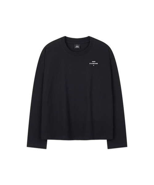 1989STANDARD(1989スタンダード)の「SMALL CENTER クロップロングスリーブ(SKLSTD-0015)(Tシャツ/カットソー・メンズ・ライトグレー/バーガンディー/ホワイト/ブラック・X-LARGE/MEDIUM/LARGE)」の1枚目の写真
