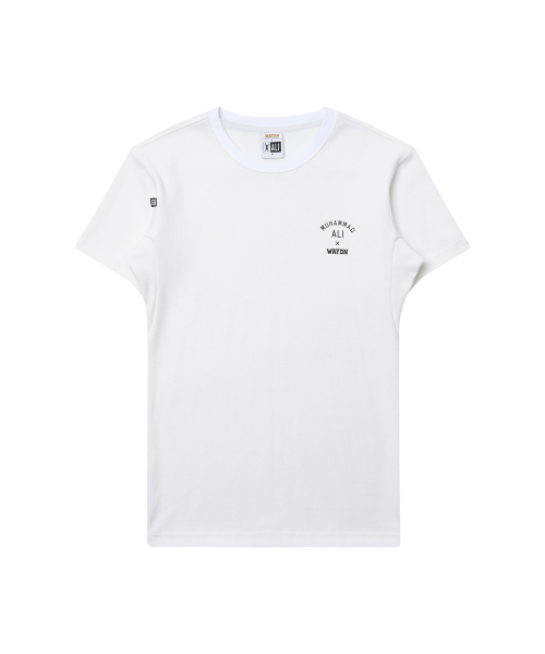 WAYDN（ウェイドゥン）の「[ALI] ザ・グレイテスト マッスルフィットショートスリーブ ホワイト（Tシャツ/カットソー・メンズ・その他・M/L/2XL/XL）」の5枚目の写真
