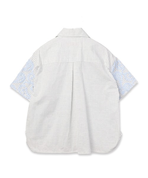 mintdesigns(ミントデザインズ)の「Layered Paisley Tie Collar Shirt(シャツ/ブラウス・レディース・ブラック/サックスブルー・ONESIZE)」の11枚目の写真