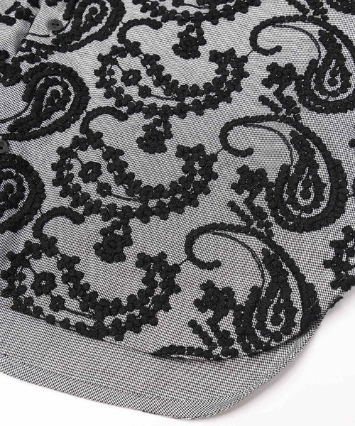 mintdesigns(ミントデザインズ)の「Layered Paisley Tie Collar Shirt(シャツ/ブラウス・レディース・ブラック/サックスブルー・ONESIZE)」の13枚目の写真