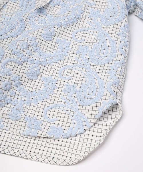 mintdesigns(ミントデザインズ)の「Layered Paisley Tie Collar Shirt(シャツ/ブラウス・レディース・ブラック/サックスブルー・ONESIZE)」の16枚目の写真