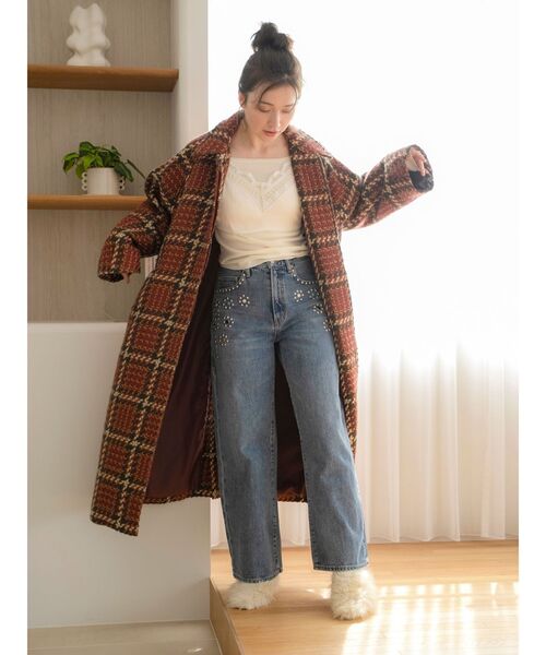 Ungrid（アングリッド）の「スタッズデザインカーブデニム（デニムパンツ・レディース・ブルー/ブラック・25inch/24inch/26inch）」の20枚目の写真