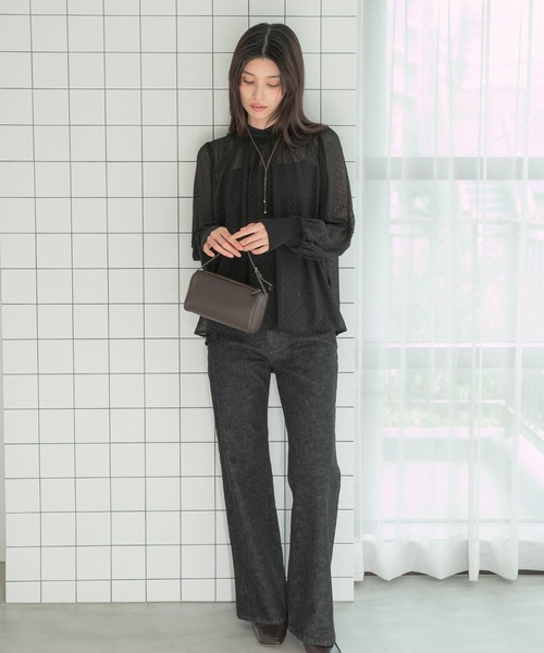 URBAN RESEARCH ROSSO WOMEN(アーバンリサーチ ロッソ)の「ハイネックボリュームスリーブブラウス(シャツ/ブラウス・レディース・ピンク/ブラック/アイボリー・FREE)」の16枚目の写真