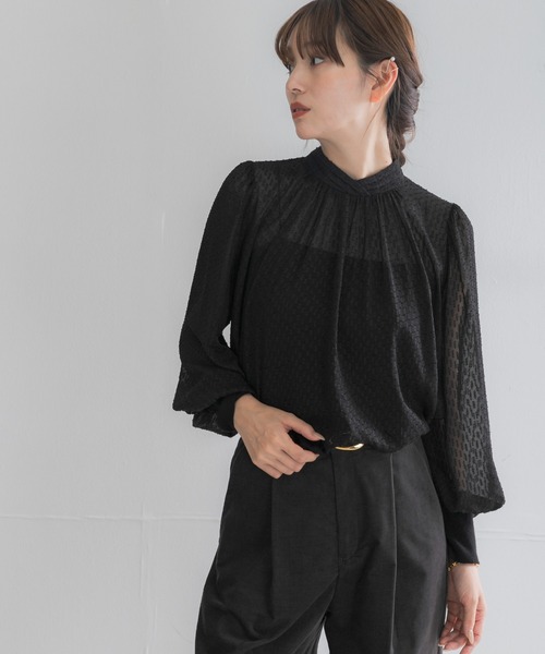 URBAN RESEARCH ROSSO WOMEN(アーバンリサーチ ロッソ)の「ハイネックボリュームスリーブブラウス(シャツ/ブラウス・レディース・ピンク/ブラック/アイボリー・FREE)」の17枚目の写真