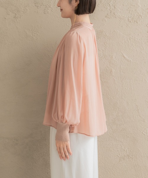 URBAN RESEARCH ROSSO WOMEN(アーバンリサーチ ロッソ)の「ハイネックボリュームスリーブブラウス(シャツ/ブラウス・レディース・ピンク/ブラック/アイボリー・FREE)」の22枚目の写真