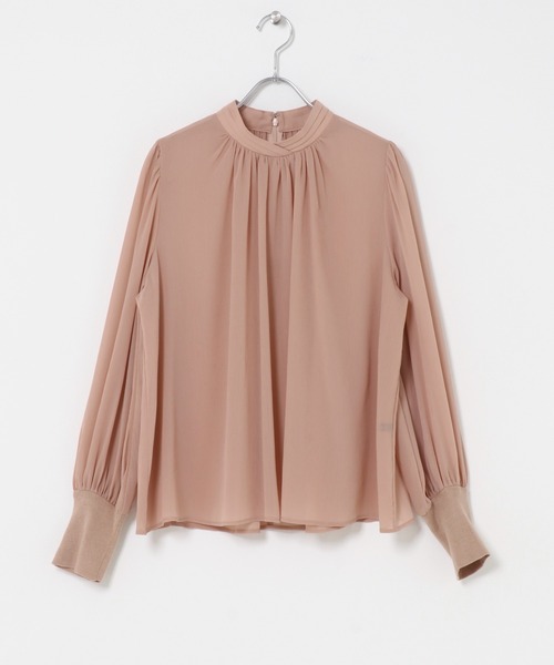 URBAN RESEARCH ROSSO WOMEN(アーバンリサーチ ロッソ)の「ハイネックボリュームスリーブブラウス(シャツ/ブラウス・レディース・ピンク/ブラック/アイボリー・FREE)」の6枚目の写真
