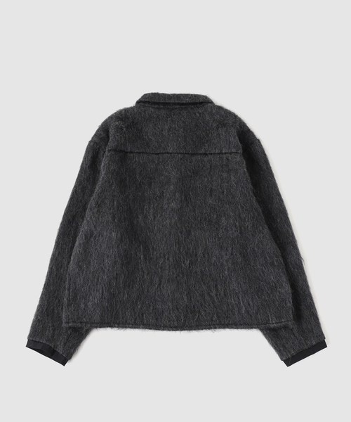 BAYCREW'S DEPO(ベイクルーズデポ)の「PASTOR NOVA /パストルノヴァ MOHAIR SHAGGY SHIRT(シャツ/ブラウス・メンズ・ブラック/チャコールグレー・1/2)」の5枚目の写真