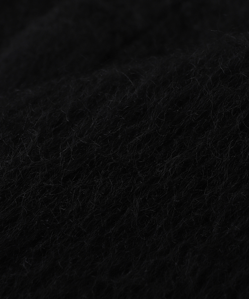 BAYCREW'S DEPO(ベイクルーズデポ)の「PASTOR NOVA /パストルノヴァ MOHAIR SHAGGY SHIRT(シャツ/ブラウス・メンズ・ブラック/チャコールグレー・1/2)」の3枚目の写真