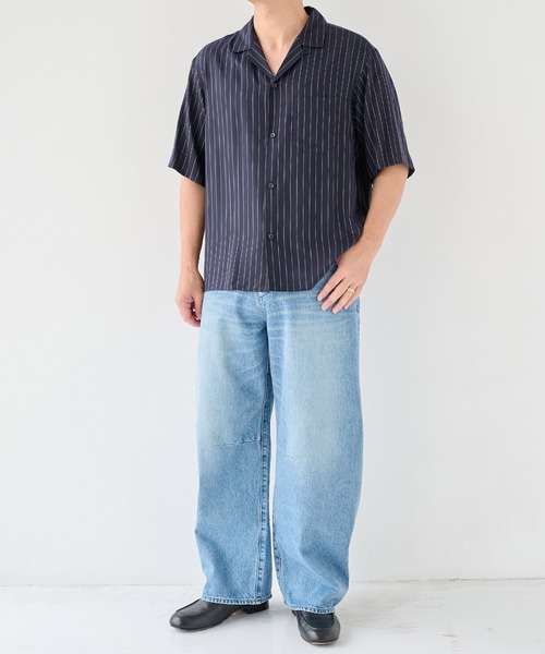 STUDIOUS(ステュディオス)の「【STUDIOUS】Barrel Denim pants(デニムパンツ・メンズ・ブルー/ネイビー/ホワイト・1/2)」の20枚目の写真
