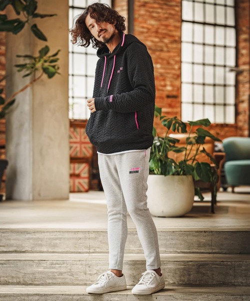 felkod(フィルコッド)の「mpa4256- Y Pattern Jacquard Hoodie ジャカードパーカー(F26F110)(パーカー・メンズ・ブラック×ホワイト/ブラック×ピンク・M/S/L)」の12枚目の写真
