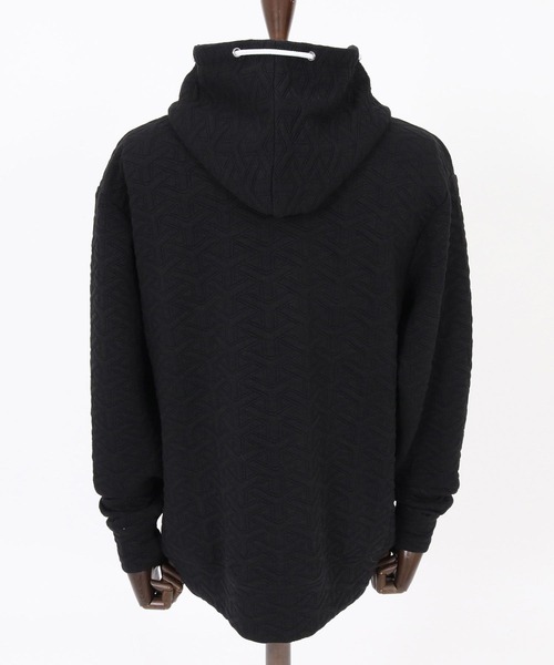 felkod(フィルコッド)の「mpa4256- Y Pattern Jacquard Hoodie ジャカードパーカー(F26F110)(パーカー・メンズ・ブラック×ホワイト/ブラック×ピンク・M/S/L)」の20枚目の写真