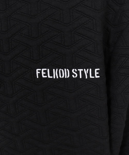 felkod(フィルコッド)の「mpa4256- Y Pattern Jacquard Hoodie ジャカードパーカー(F26F110)(パーカー・メンズ・ブラック×ホワイト/ブラック×ピンク・M/S/L)」の22枚目の写真