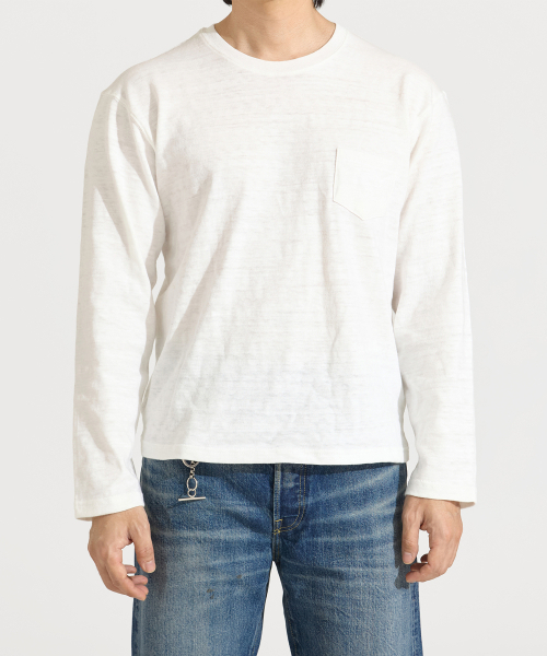 MODNINE(モディナイン)の「BONFIRE - ロングスリーブTシャツ ホワイト(Tシャツ/カットソー・レディース・その他・MEDIUM/SMALL/X-LARGE/LARGE)」の1枚目の写真