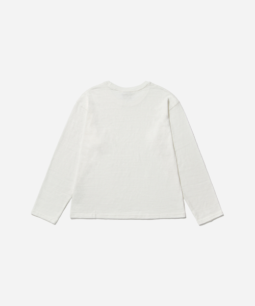 MODNINE(モディナイン)の「BONFIRE - ロングスリーブTシャツ ホワイト(Tシャツ/カットソー・レディース・その他・MEDIUM/SMALL/X-LARGE/LARGE)」の3枚目の写真