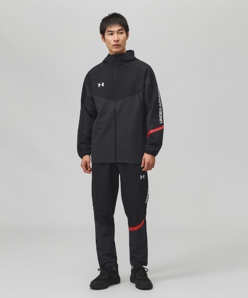 UNDER ARMOUR（アンダーアーマー）の「アンダーアーマー UNDER ARMOUR UAブラッシュドウーブン ジャケット（ジャージ・メンズ・ホワイト/ブラック/ブルー・M/LL/L/S）」の9枚目の写真