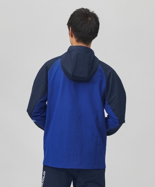 UNDER ARMOUR（アンダーアーマー）の「アンダーアーマー UNDER ARMOUR UAブラッシュドウーブン ジャケット（ジャージ・メンズ・ホワイト/ブラック/ブルー・M/LL/L/S）」の6枚目の写真