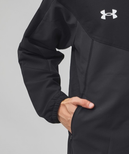 UNDER ARMOUR（アンダーアーマー）の「アンダーアーマー UNDER ARMOUR UAブラッシュドウーブン ジャケット（ジャージ・メンズ・ホワイト/ブラック/ブルー・M/LL/L/S）」の11枚目の写真