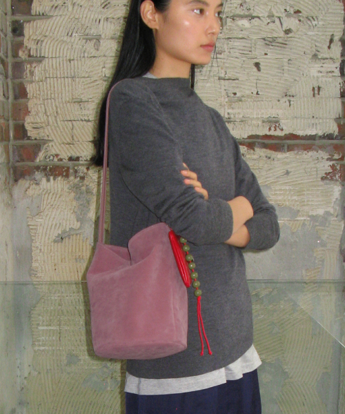 POTE（ポテ）の「0016 Soft Bucket Bag_Pale Rose（ショルダーバッグ・レディース・その他・FREE）」の6枚目の写真
