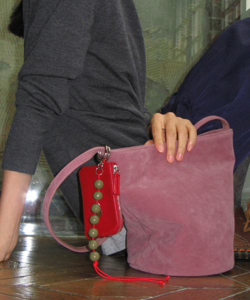 POTE（ポテ）の「0016 Soft Bucket Bag_Pale Rose（ショルダーバッグ・レディース・その他・FREE）」の7枚目の写真