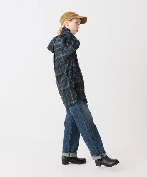 HEART MARKET(ハートマーケット)の「チェックフードシャツチュニック(シャツ/ブラウス・レディース・グレー/ベージュ/レッド/グリーン/イエロー/ネイビー・FREE)」の16枚目の写真