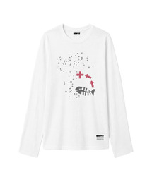 オーバーサイズ PLUS FISH 長袖Tシャツ