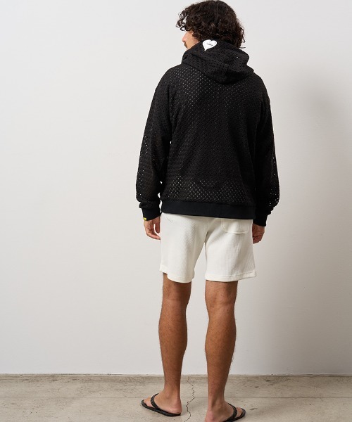 STUD MUFFIN（スタッドマフィン）の「mj12052- コットンラッセルメッシュ ハートパフワッペンフーディブルゾン(714-02938)（その他アウター・メンズ・ベージュ/ブラック・3/2/4）」の11枚目の写真