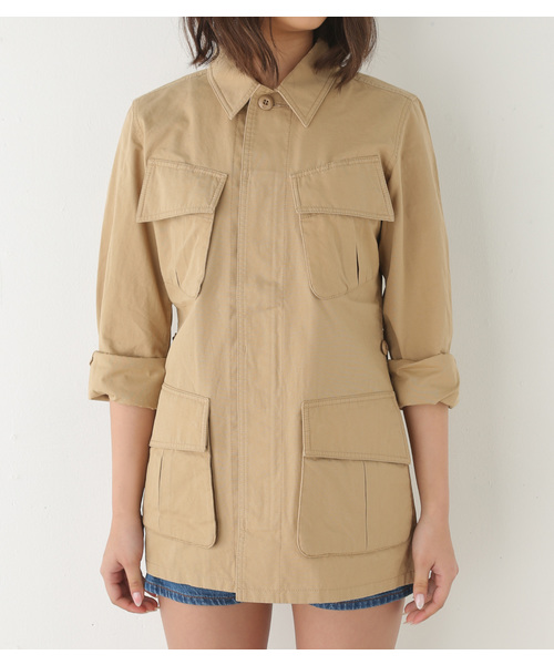 SLY（スライ）の「LIGHT MILITARY JK（その他アウター・レディース・カーキ/オフホワイト/ベージュ・FREE）」の12枚目の写真