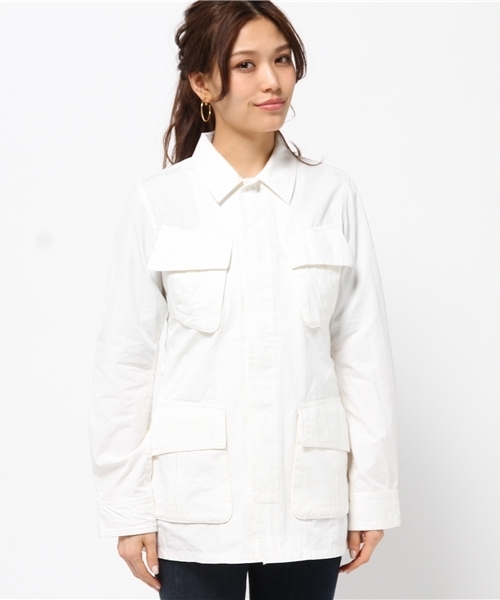 SLY（スライ）の「LIGHT MILITARY JK（その他アウター・レディース・カーキ/オフホワイト/ベージュ・FREE）」の4枚目の写真