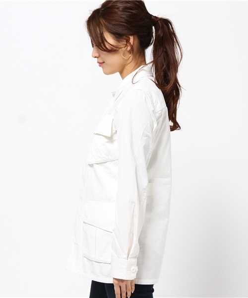 SLY（スライ）の「LIGHT MILITARY JK（その他アウター・レディース・カーキ/オフホワイト/ベージュ・FREE）」の5枚目の写真