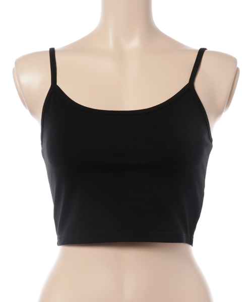 MOUSSY（マウジー）の「SHORT CAMI（キャミソール・レディース・オフホワイト/ワインレッド/ブラック・1/2）」の2枚目の写真