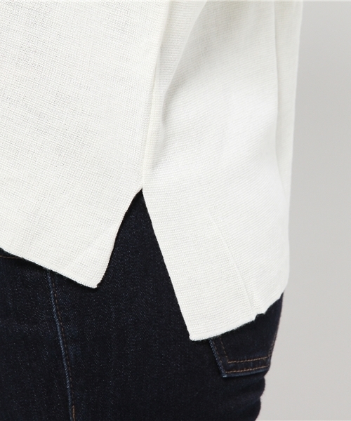 PLAIN CLOTHING（プレーンクロージング）の「額縁ニット【PLAIN CLOTHING】（その他トップス・レディース・アイボリー/ネイビー・FREE）」の8枚目の写真