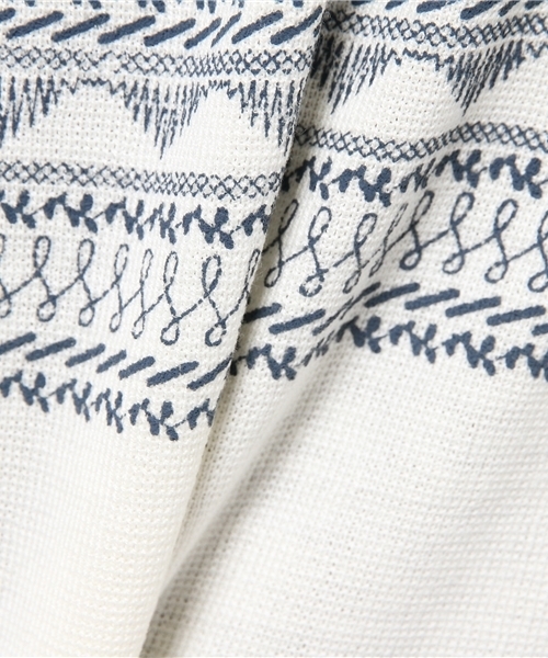 PLAIN CLOTHING（プレーンクロージング）の「額縁ニット【PLAIN CLOTHING】（その他トップス・レディース・アイボリー/ネイビー・FREE）」の9枚目の写真