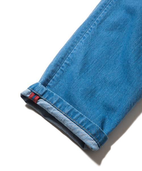 rehacer（レアセル）の「Star Tuck Wide Denim Pants   -Ice Wash（デニムパンツ・メンズ・インディゴブルー・SMALL/MEDIUM/LARGE）」の8枚目の写真