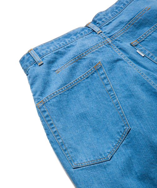 rehacer（レアセル）の「Star Tuck Wide Denim Pants   -Ice Wash（デニムパンツ・メンズ・インディゴブルー・SMALL/MEDIUM/LARGE）」の10枚目の写真