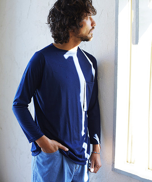 rehacer（レアセル）の「Star Tuck Wide Denim Pants   -Ice Wash（デニムパンツ・メンズ・インディゴブルー・SMALL/MEDIUM/LARGE）」の12枚目の写真