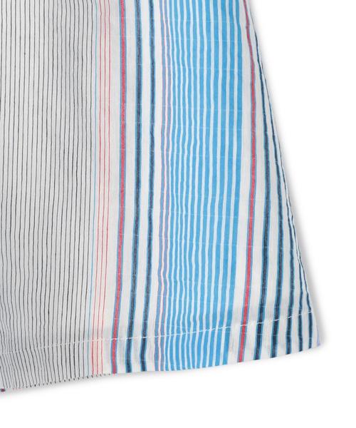 green label relaxing(グリーンレーベルリラクシング)の「【キッズ】マルチストライプ スカート ◆(スカート・キッズ・ライトピンク/ライトブルー・105/125/115)」の5枚目の写真