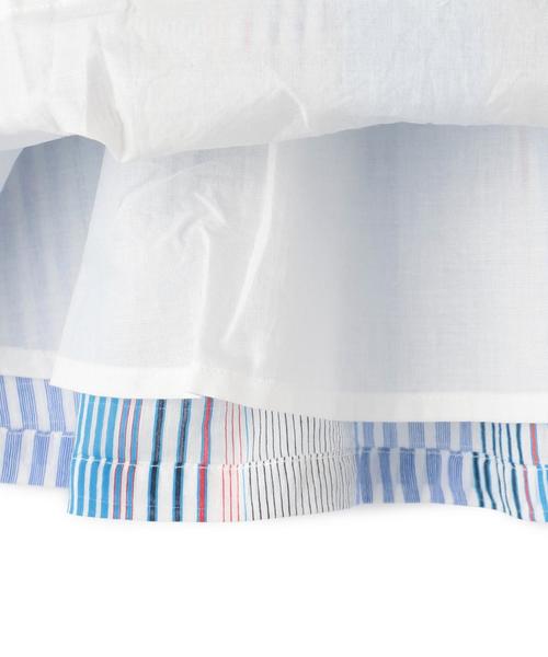 green label relaxing(グリーンレーベルリラクシング)の「【キッズ】マルチストライプ スカート ◆(スカート・キッズ・ライトピンク/ライトブルー・105/125/115)」の6枚目の写真