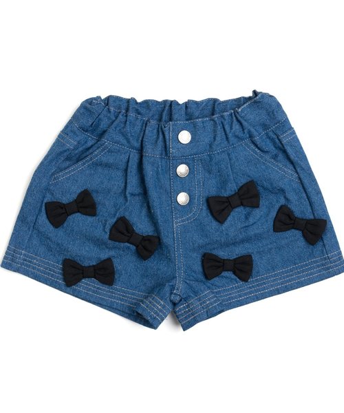BREEZE（ブリーズ）の「リボン付きショートパンツ（その他パンツ・キッズ・ネイビー/ブルー・110/130/100/120/80/90/140）」の2枚目の写真
