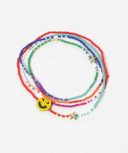 チャイハネ（チャイハネ）の「【チャイハネ】ハッピーブレスレット＆ネックレス WAYアクセサリー（ブレスレット・レディース・レインボー/ターコイズブルー/ナチュラル・FREE）」の3枚目の写真