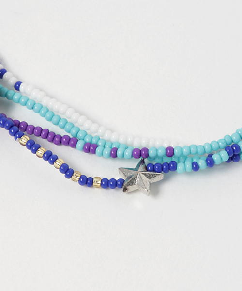 チャイハネ（チャイハネ）の「【チャイハネ】ハッピーブレスレット＆ネックレス WAYアクセサリー（ブレスレット・レディース・レインボー/ターコイズブルー/ナチュラル・FREE）」の6枚目の写真